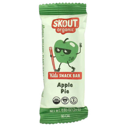 Skout Organic, Kids Snack Bars, Apple Pie, 6 Bars, 0.85 oz (24 g) Each