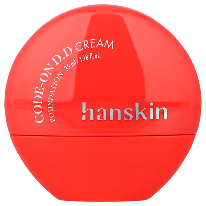 Hanskin, Code-On D.D Cream Foundation, 23N Natural Beige, 1.18 fl oz (35 ml)