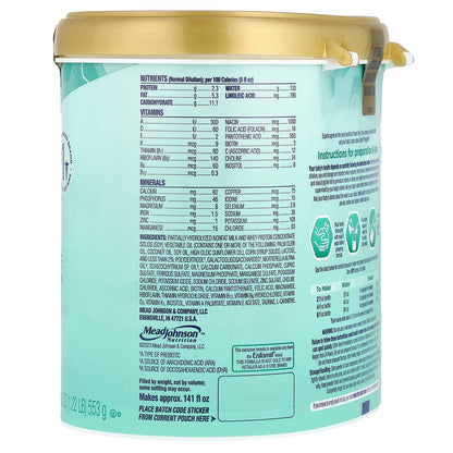 Enfamil, Reguline® Infant Formula, Milk-Based Powder With Iron, 0-12 Months, 19.5 oz (553 g)