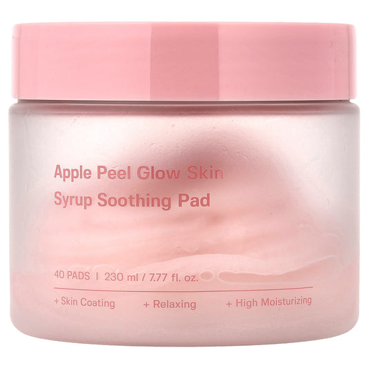 Sungboon Editor, Apple Peel Glow Skin Syrup Soothing Pad, 40 Pads