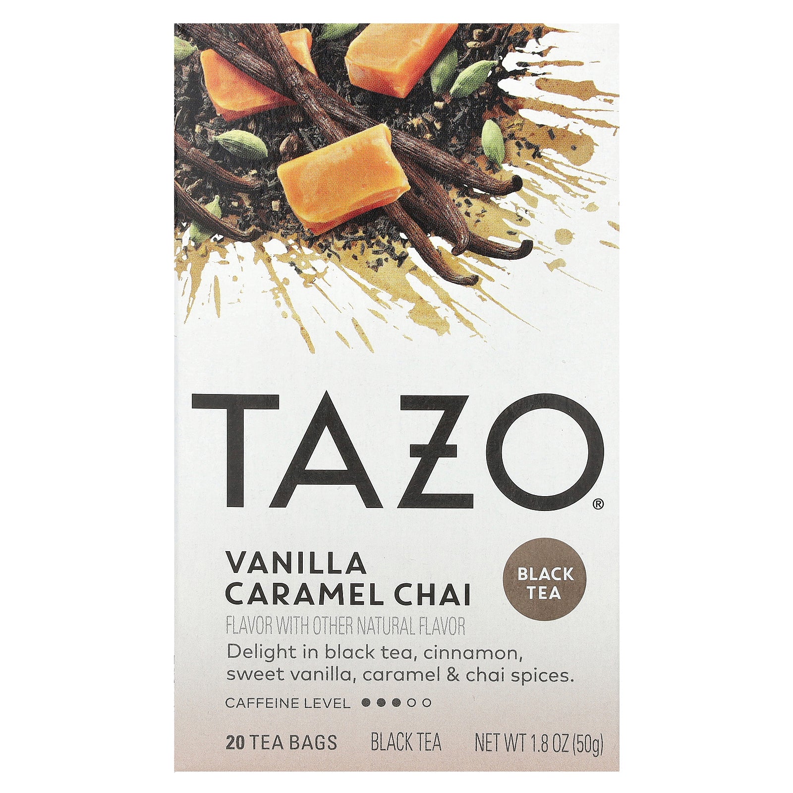 TAZO, Black Tea, Vanilla Caramel Chai, 20 Tea Bags, 1.8 oz (50 g)