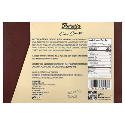 Fiorella, Dubai Chocolate, 10.15 oz (288 g)