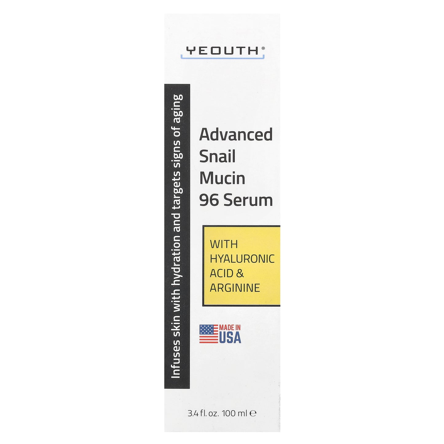 YEOUTH, Advanced Snail Mucin 96 Serum, 3.4 fl oz (100 ml)