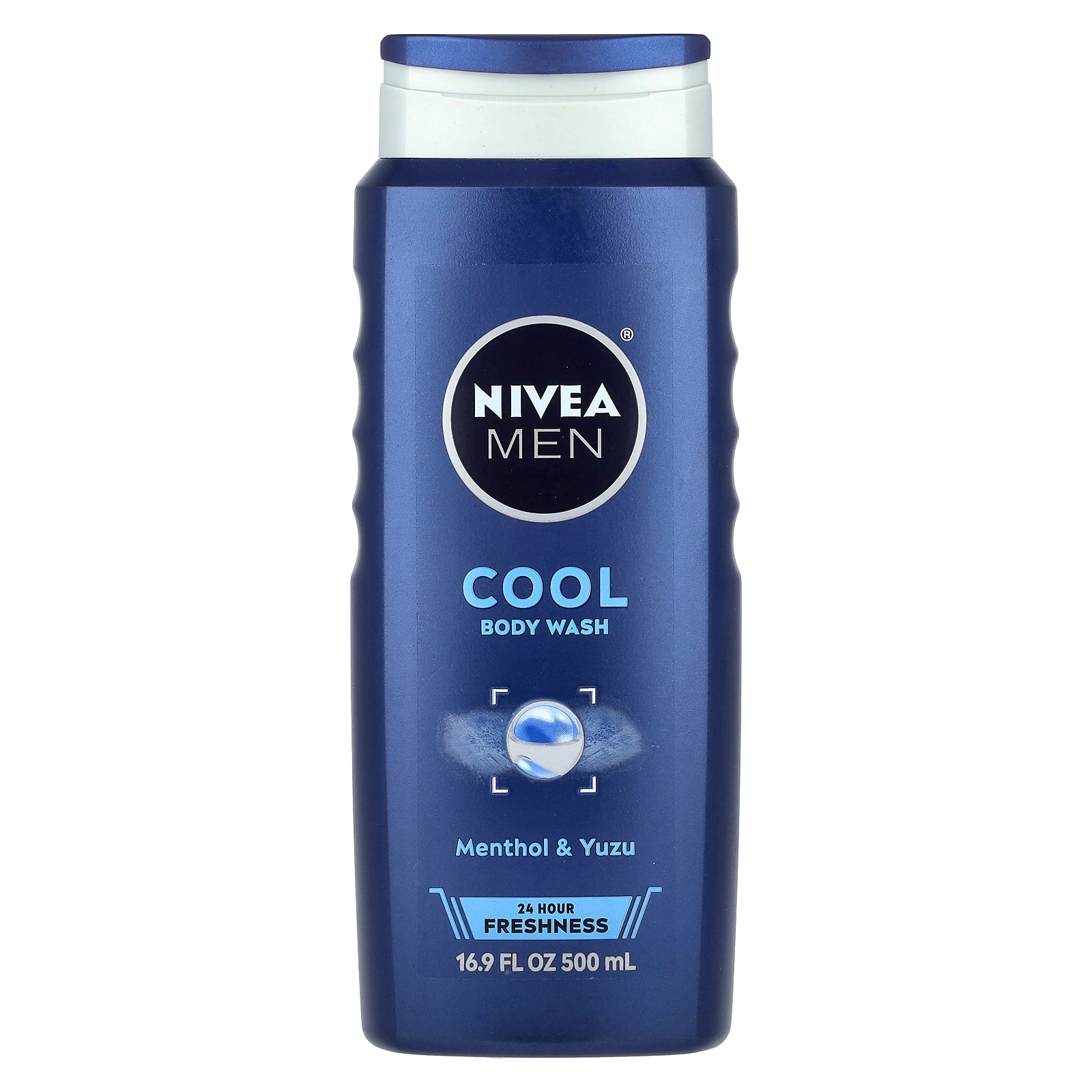 Nivea, Men, Cool Body Wash, Menthol & Yuzu, 16.9 fl oz (500 ml)