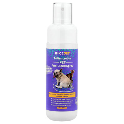 HICC Pet, Antimicrobial Pet Anal Gland Spray, For Dogs & Cats, 4 fl oz (120 ml)