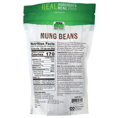 NOW Foods, Real Food, Mung Beans, 16 oz (454 g)