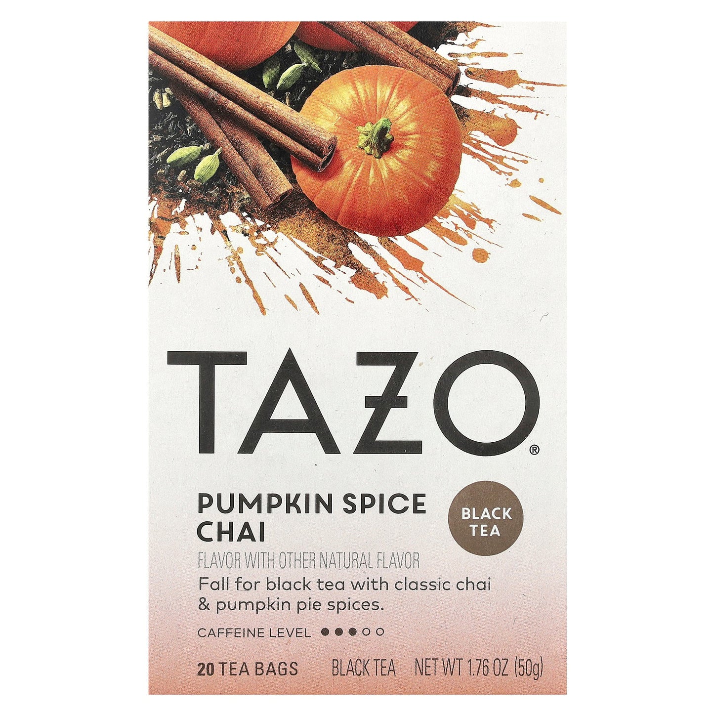 TAZO, Black Tea, Pumpkin Spice Chai, 20 Tea Bags, 1.76 oz (50 g)