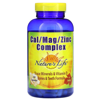 Nature's Life, Cal/Mag/Zinc Complex, 250 Capsules