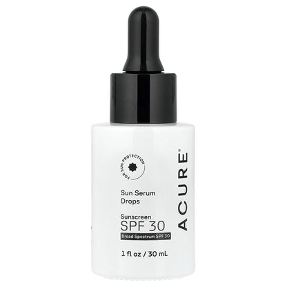 ACURE, Sun Serum Drops Sunscreen, SPF 30, 1 fl oz (30 ml)