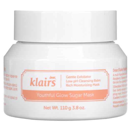 Dear, Klairs, Youthful Glow Sugar Beauty Mask, 3.8 oz (110 g)