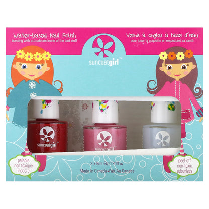 SuncoatGirl, Water-Based Nail Polish, Ballerina Beauty, 4 Piece Kit