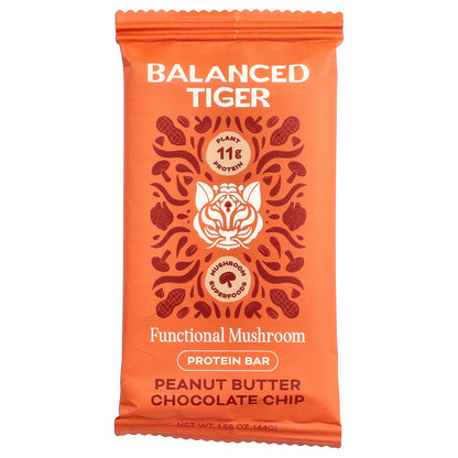Balanced Tiger, Protein Bar, Peanut Butter Chocolate Chip, 12 Bars, 1.55 oz (44 g) Each
