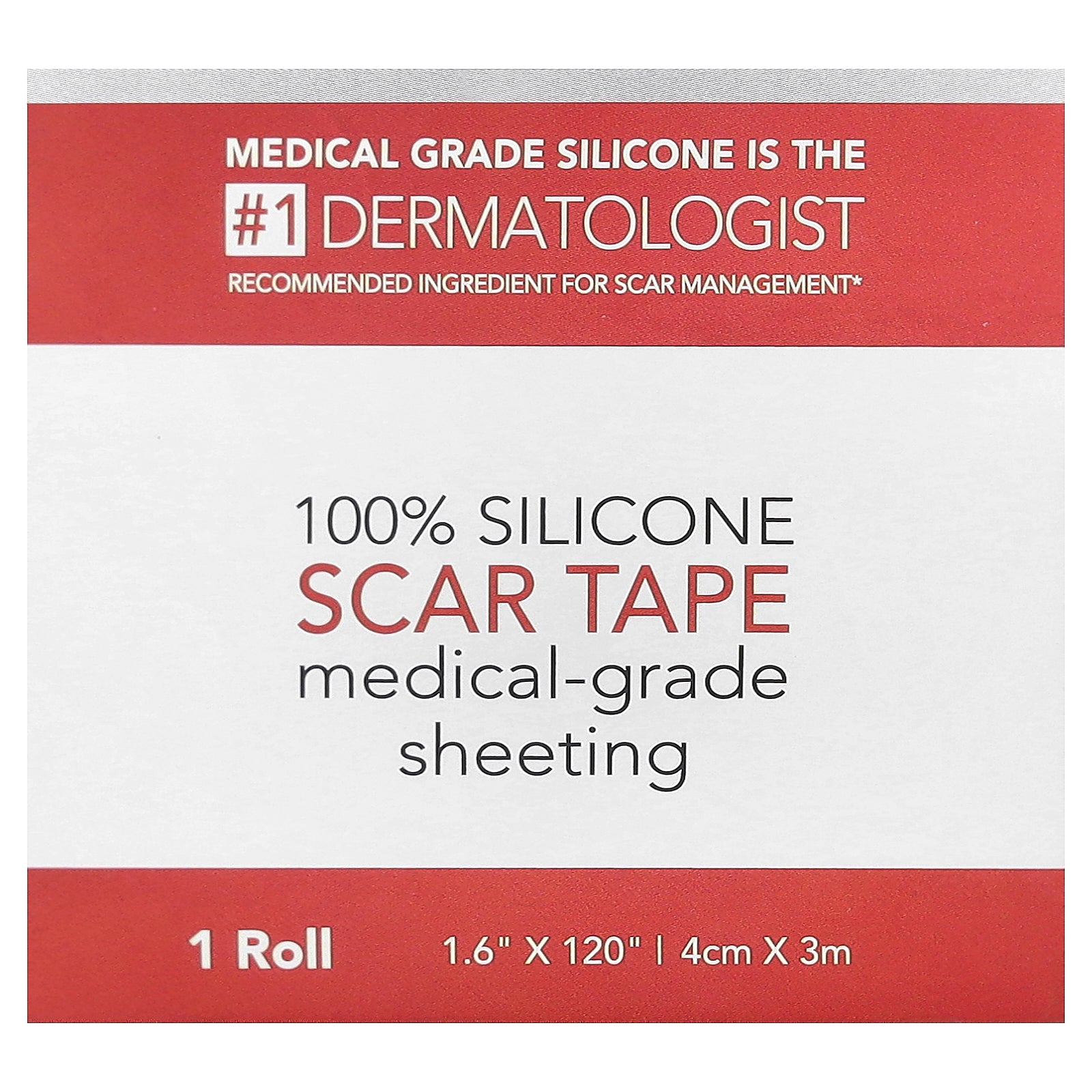 HealFast, 100% Silicone Scar Tape, 1 Roll