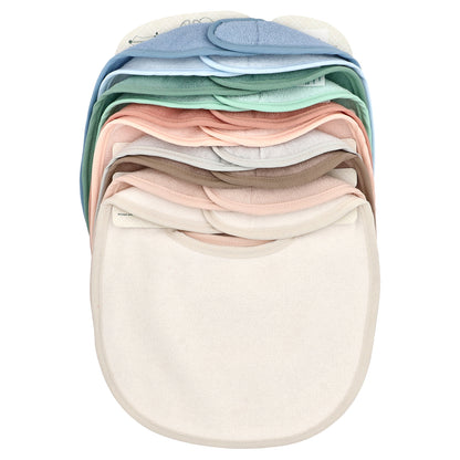 Green Sprouts, Stay-Dry Everyday Bibs, 3-12 Months, Multicolor, 10 Pack