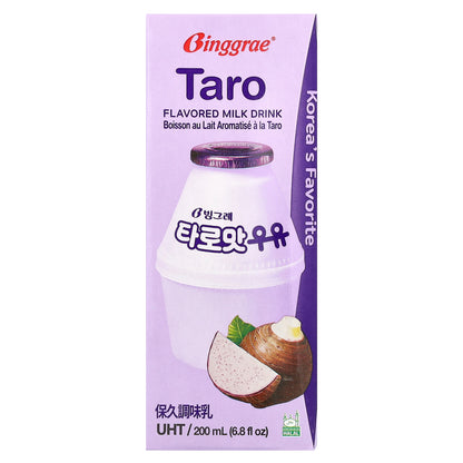 Binggrae, Flavored Milk Drink, Taro, 6 Cartons, 6.8 fl oz (200 ml) Each