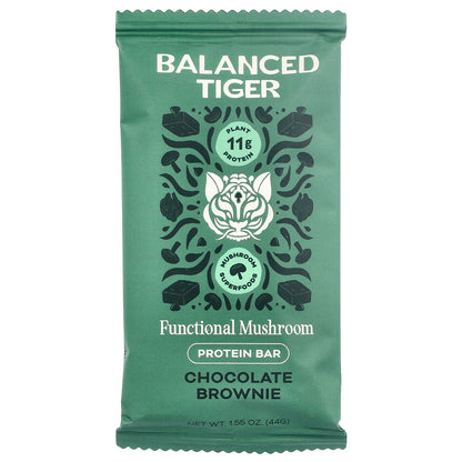 Balanced Tiger, Protein Bar, Chocolate Brownie, 12 Bars, 1.55 oz (44 g) Each