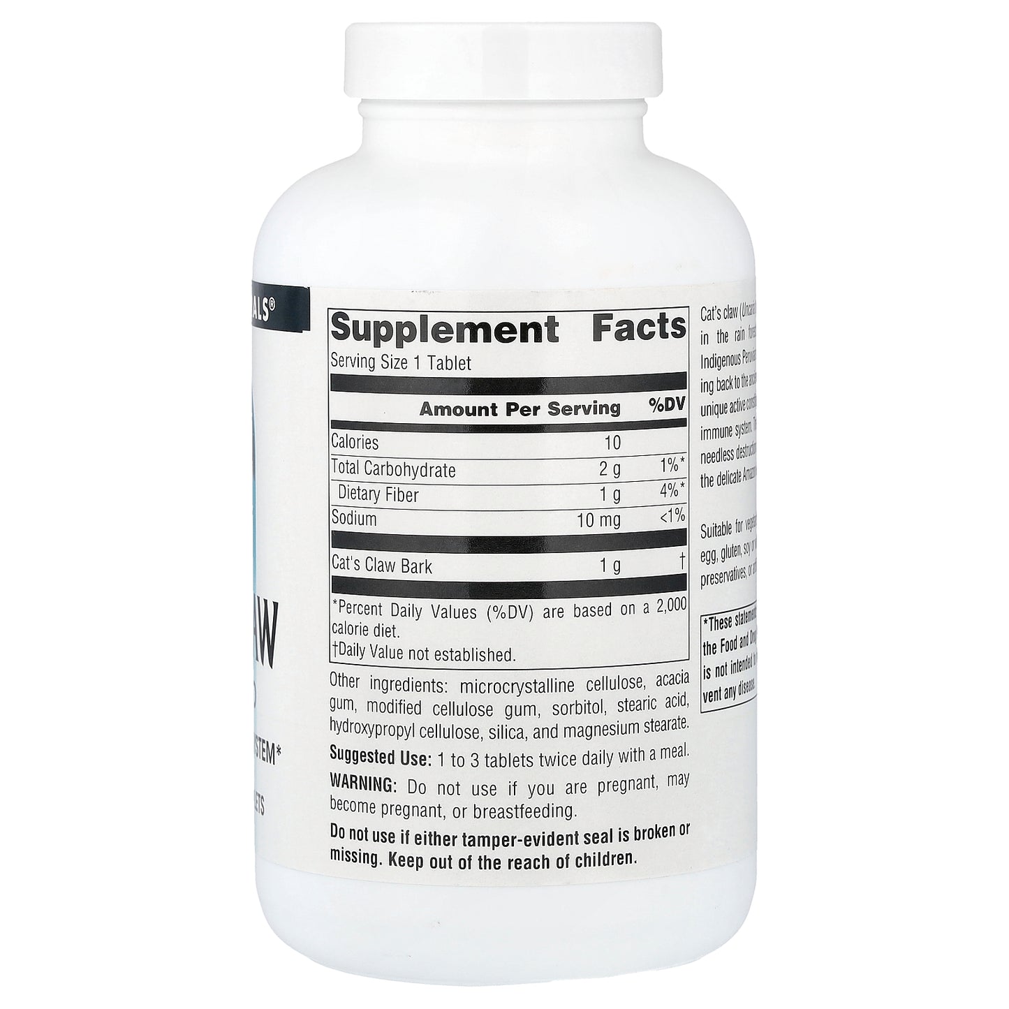 Source Naturals, Cat's Claw, 1,000 mg, 120 Tablets