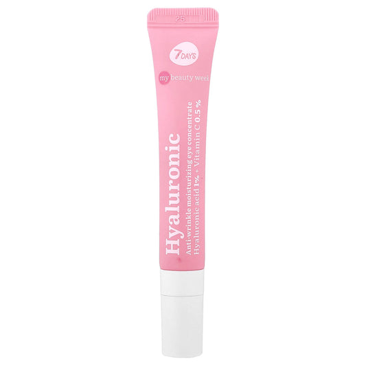 7 Days Beauty, Hyaluronic, Dual-Action Anti-Wrinkle Moisturizing Eye Cream, 0.6 fl oz (18 ml)