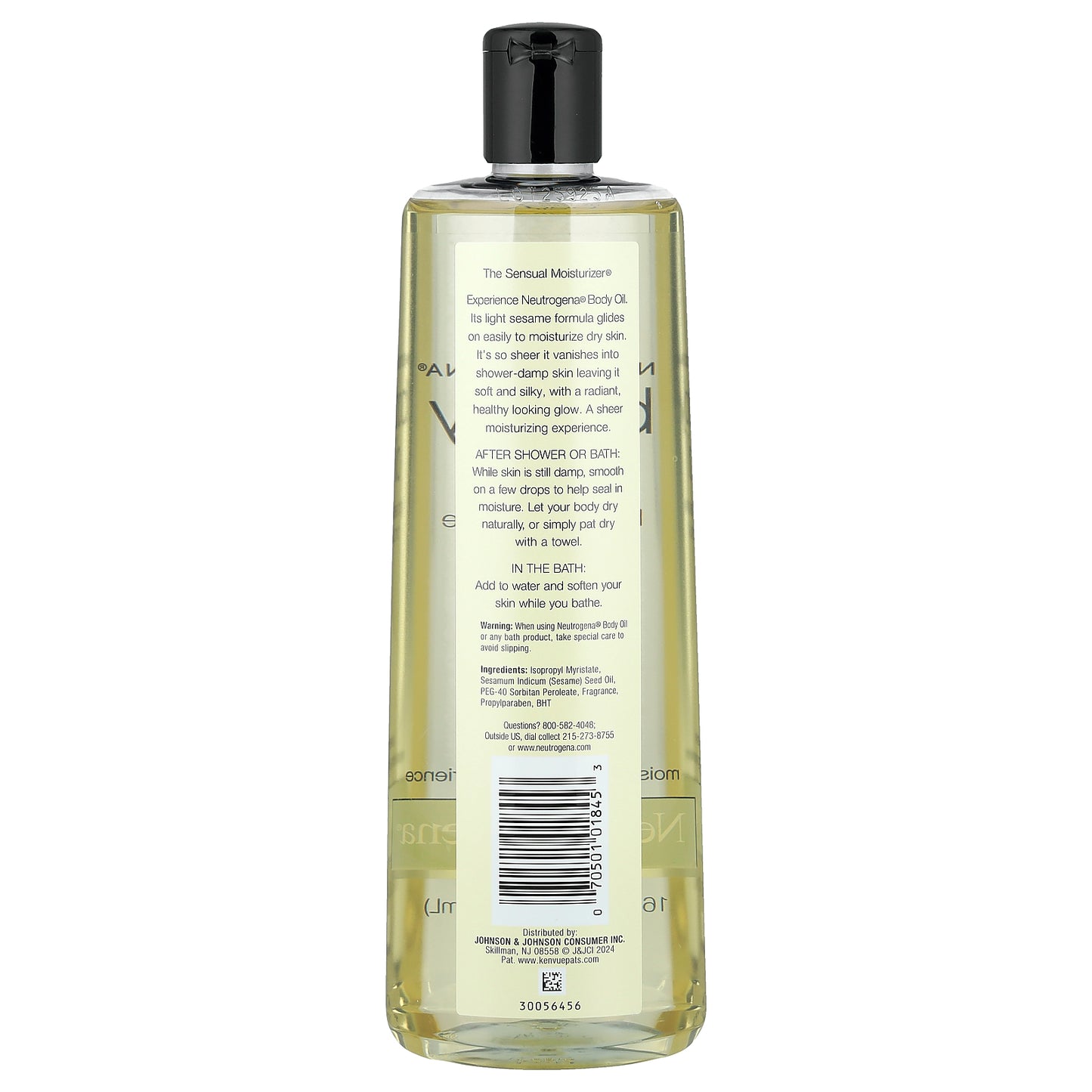 Neutrogena, Body Oil, Light Sesame Formula, 16 fl oz (473 ml)