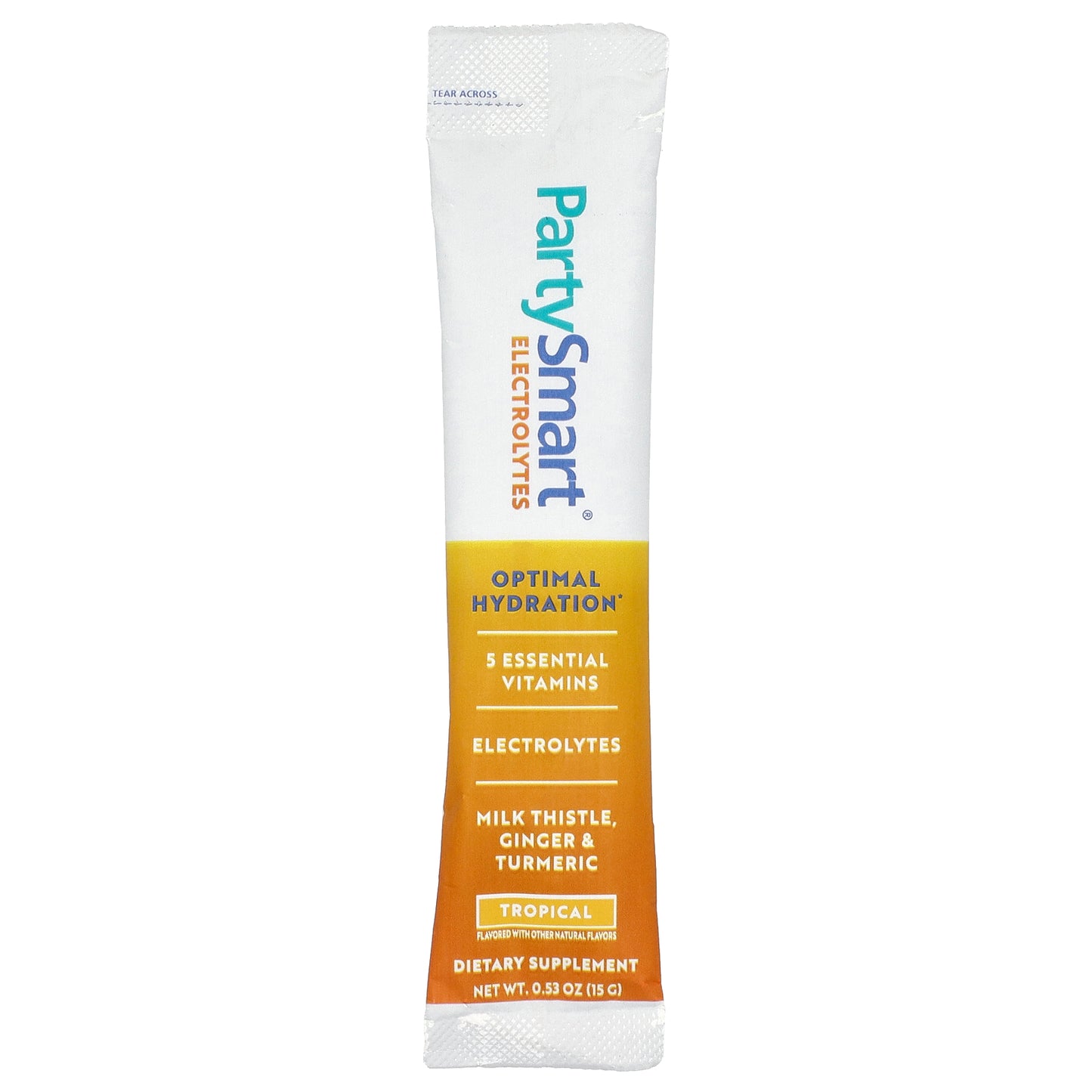 Himalaya, PartySmart® Electrolytes, Tropical, 6 Stick Packs, 0.53 oz (15 g) Each