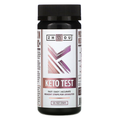 Zhou Nutrition, Keto Test, 125 Test Strips