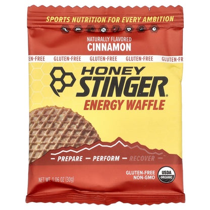 Honey Stinger, Energy Waffle, Cinnamon, 12 Waffles, 1.06 oz (30 g) Each