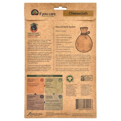 If You Care, Organic Unbleached Cheesecloth, 2 sq yards