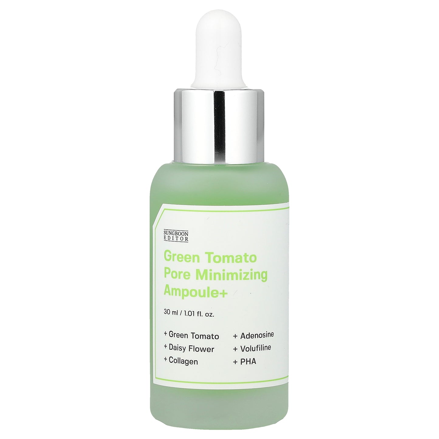 Sungboon Editor, Green Tomato Pore Minimizing Ampoule+, 1.01 fl oz (30 ml)