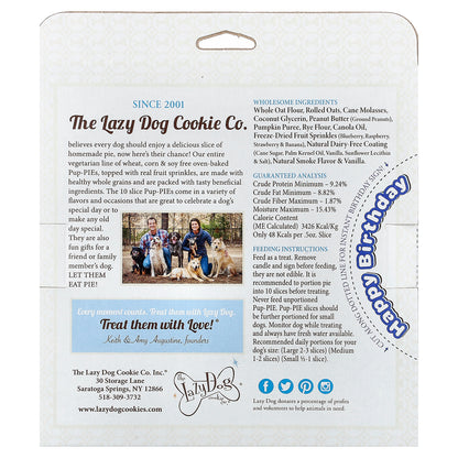 Lazy Dog Cookie, Pup-Pie®, Treat For Dogs,  Happy Birthday For A Charming Boy, 5 oz (142 g)