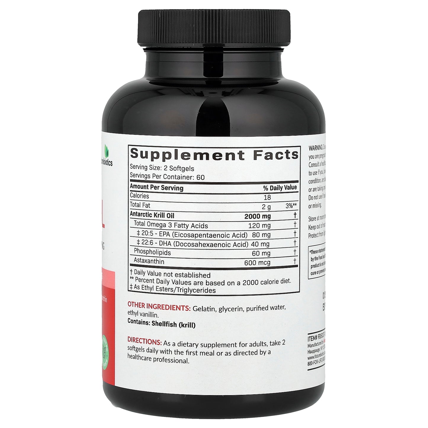 Futurebiotics, Antarctic Krill Oil, 120 Softgels