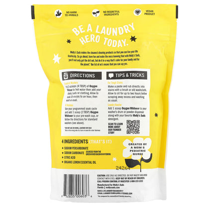 Molly's Suds, Oxygen Whitener, Lemon, 41.09 oz (1.15 kg)