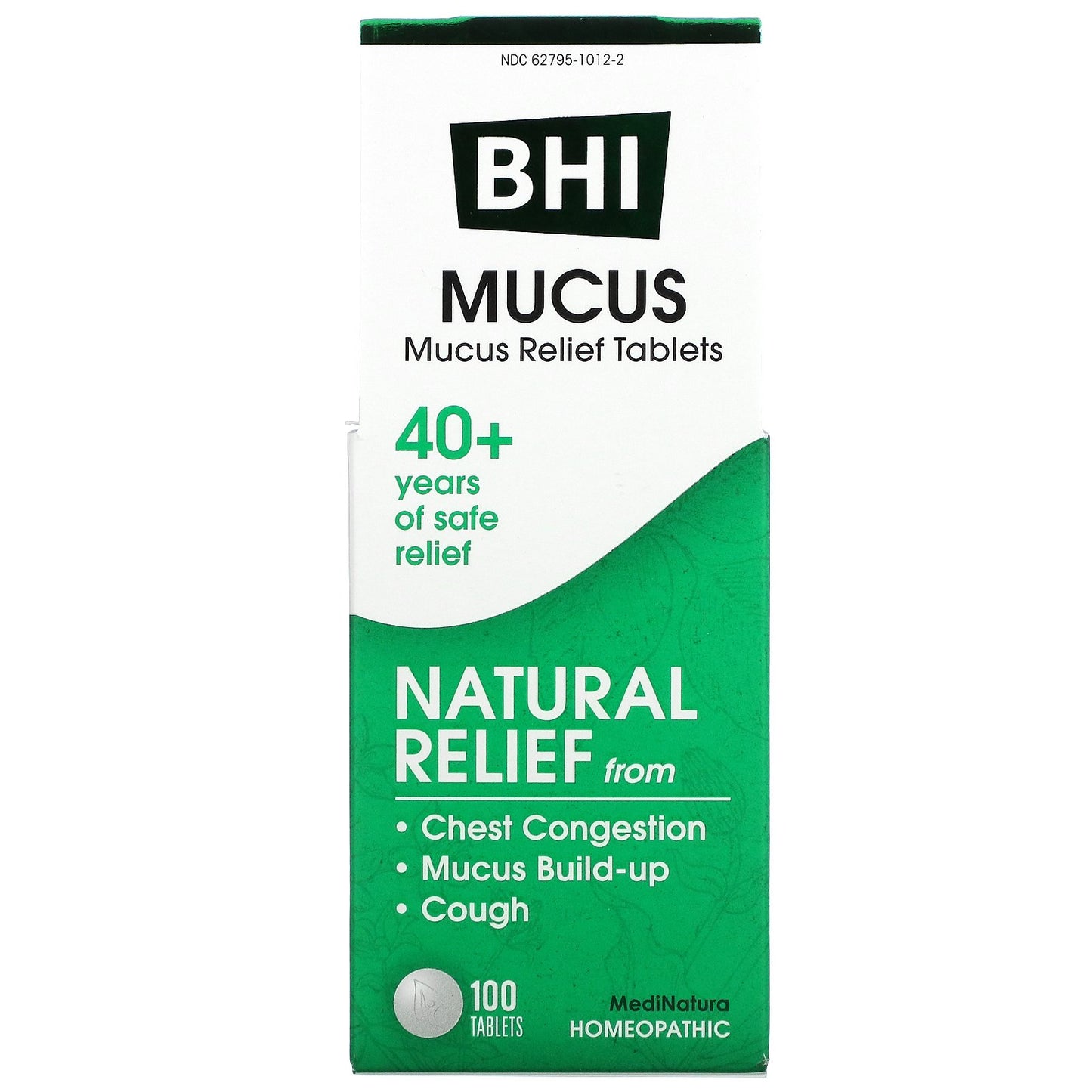 MediNatura, BHI, Mucus Relief, 100 Tablets