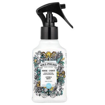Poo-Pourri, Sole-Pourri™, Shoe + Foot Funk-Fighting Odor Eliminator, Citrus Mint, 3.4 fl oz (100 ml)