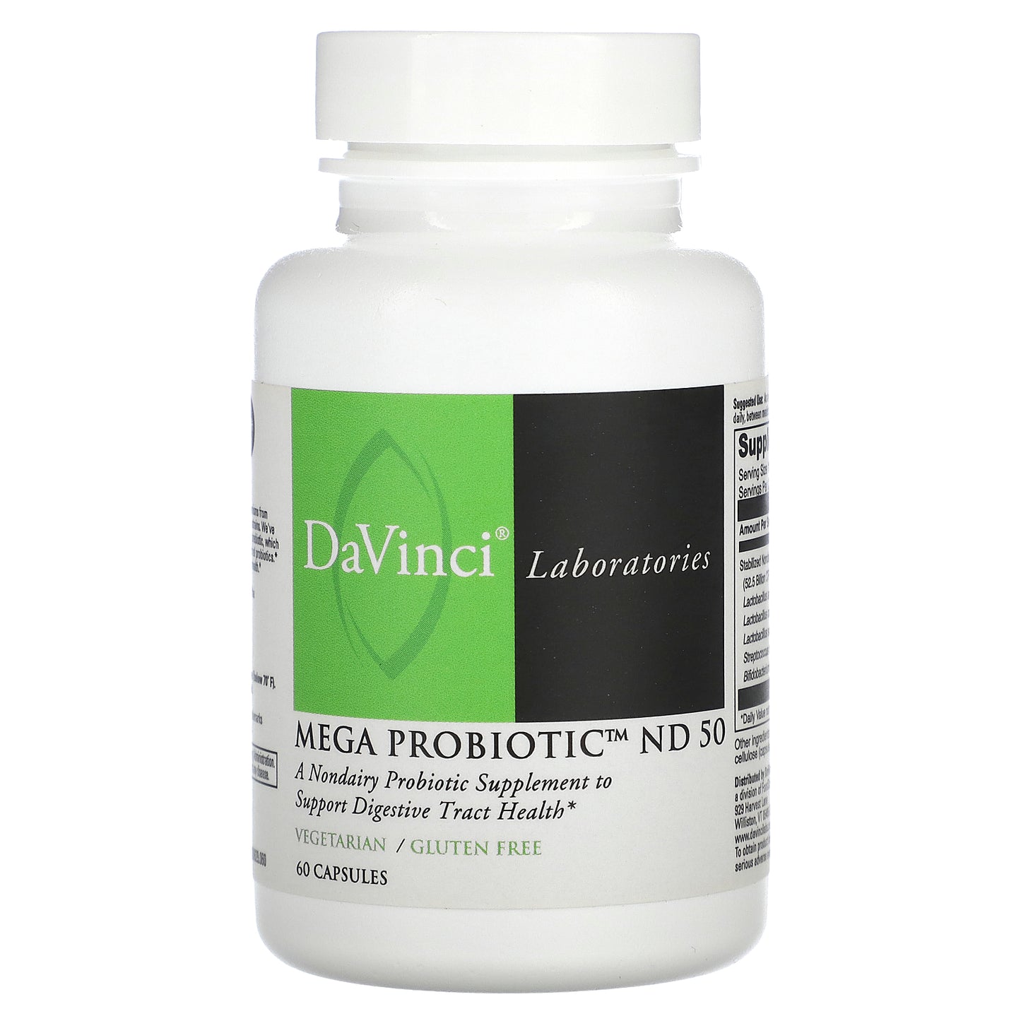 DaVinci Laboratories, Mega Probiotic ND 50, 60 Capsules