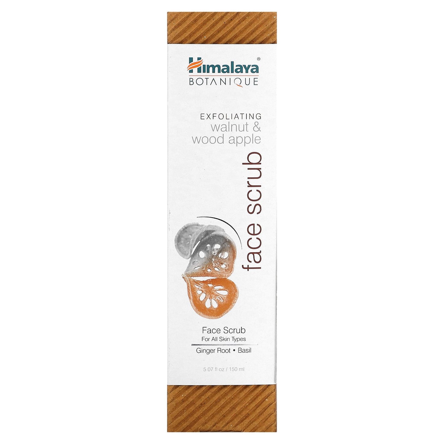 Himalaya, Botanique, Exfoliating Walnut & Wood Apple Face Scrub, 5.07 fl oz (150 ml)