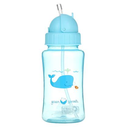 Green Sprouts, Straw Bottle, 9+ Months, Aqua, 10 oz (300 ml)