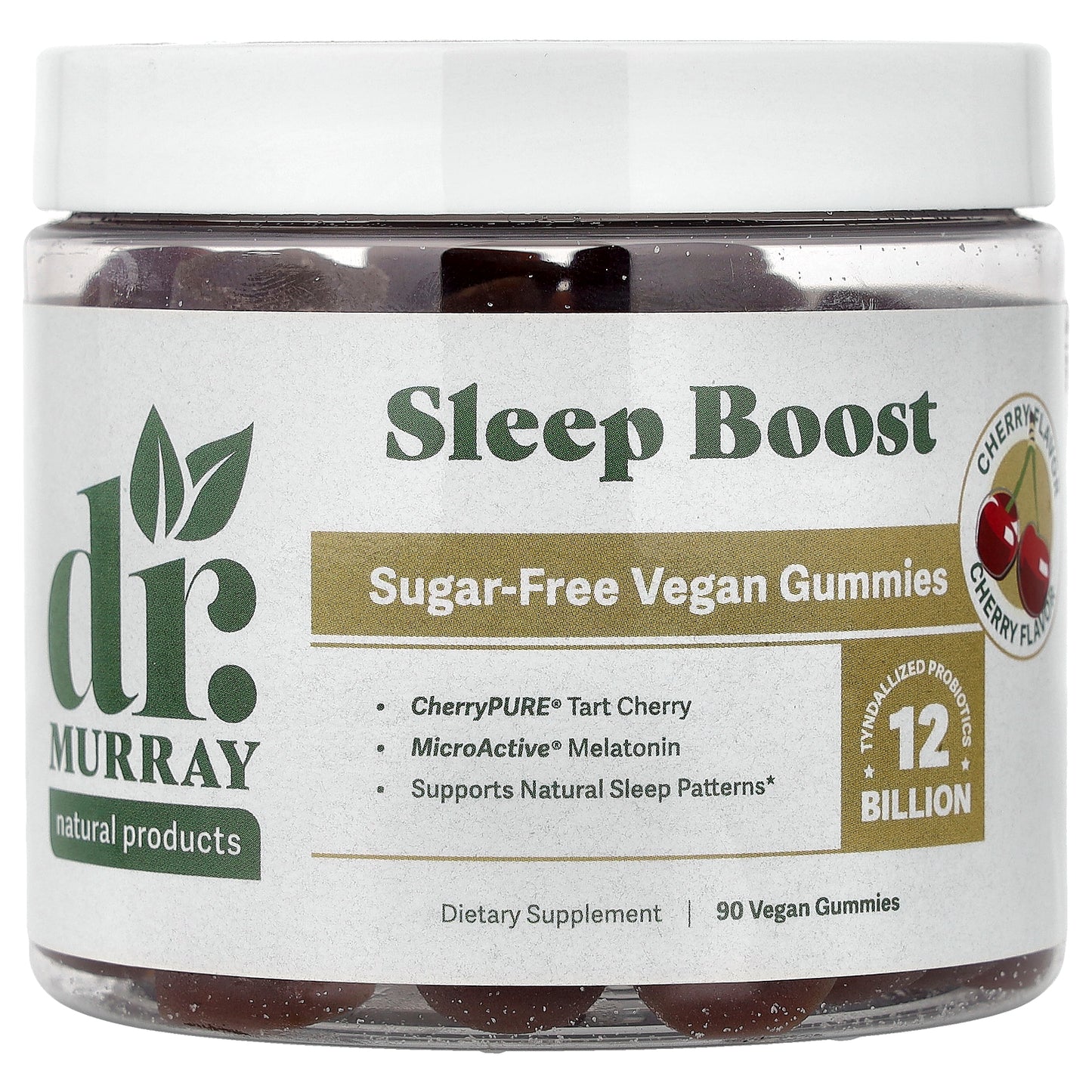 Dr. Murray's, Sleep Boost Gummies, Cherry, 90 Vegan Gummies