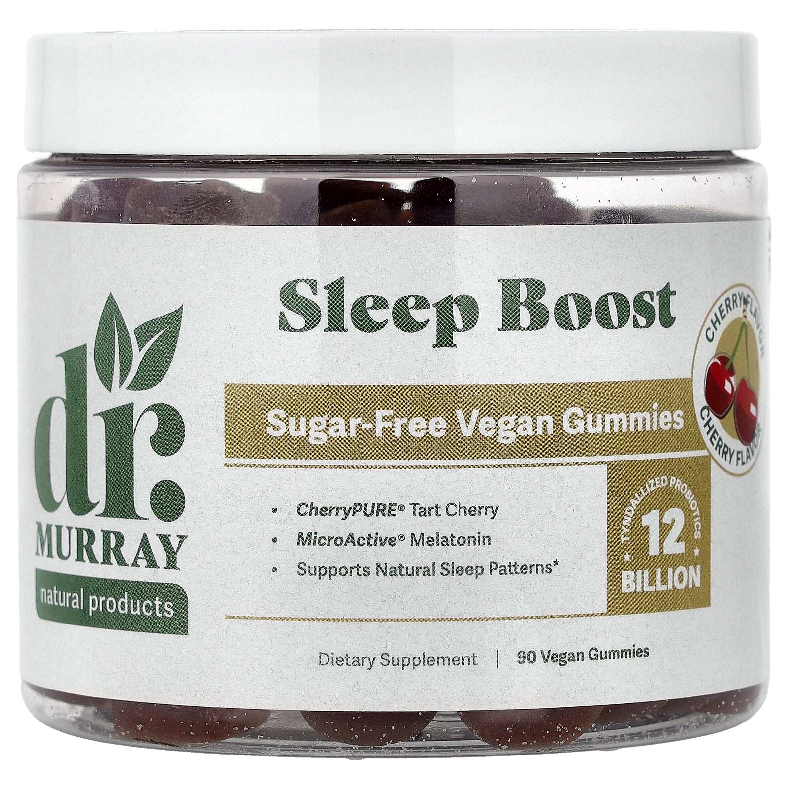 Dr. Murray's, Sleep Boost Gummies, Cherry, 90 Vegan Gummies