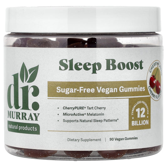 Dr. Murray's, Sleep Boost Gummies, Cherry, 90 Vegan Gummies