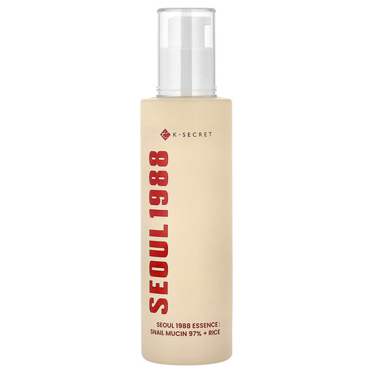 K-Secret, Seoul 1988 Essence, Snail Mucin 97% + Rice, 3.38 fl oz (100 ml)