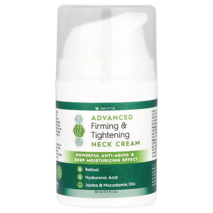 Tree To Tub, Advanced Firming & Tightening Neck Cream, 1.7 fl oz (50 ml)