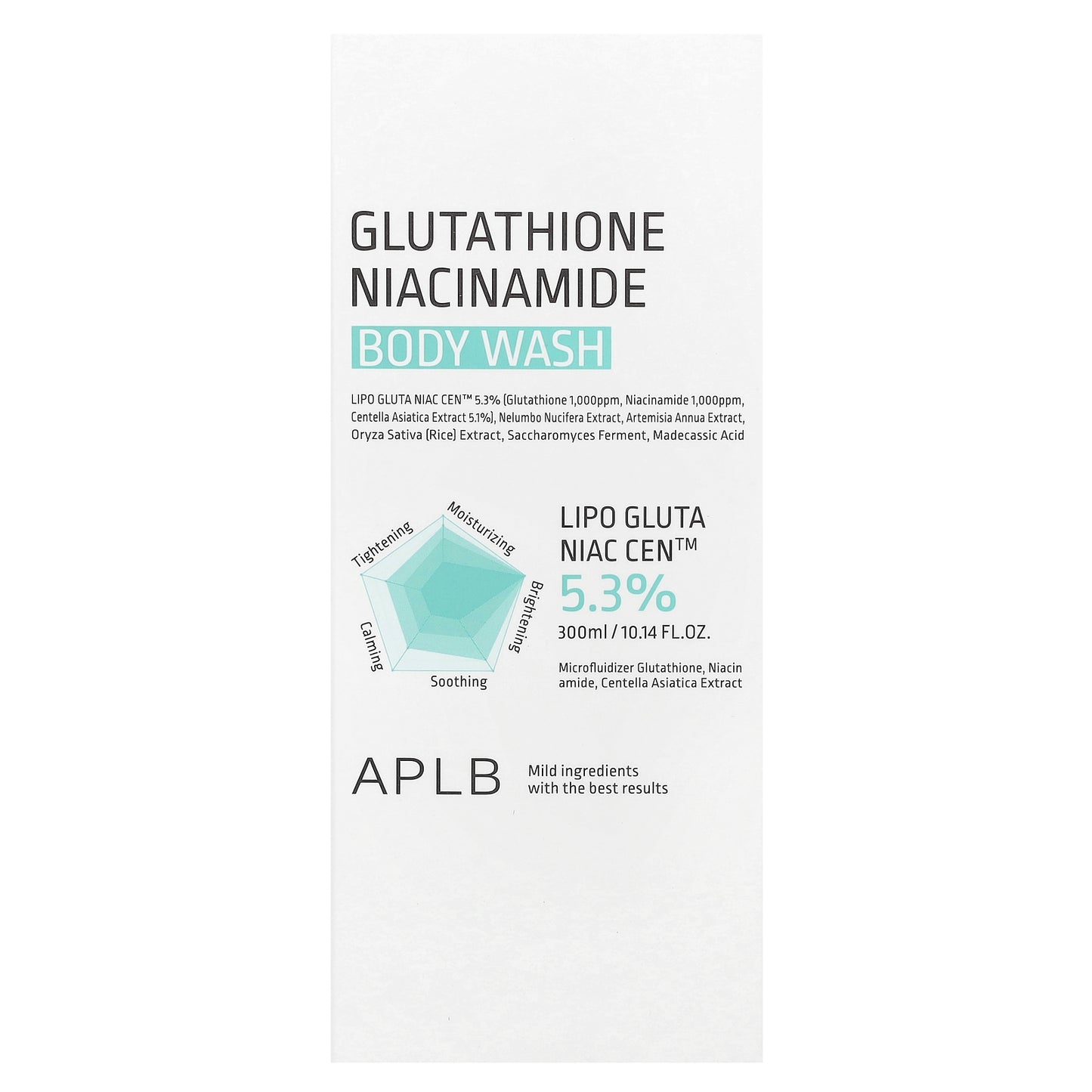 APLB, Glutathione Niacinamide, Body Wash, 10.14 fl oz (300 ml)