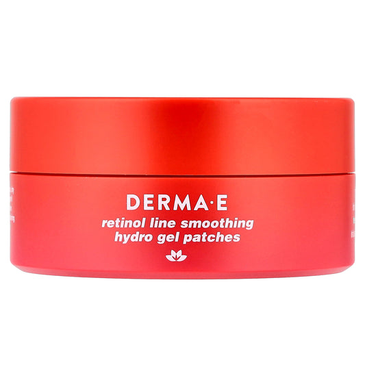 DERMA E, Retinol Line Smoothing Hydro Gel Patches, For All Skin Types, 60 Gel Patches