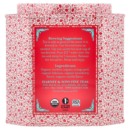 Harney & Sons, Vanilla Strawberry Hibiscus, 30 Sachets, 1.8 oz (54 g)