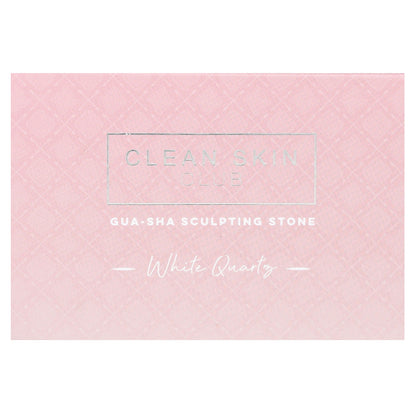 Clean Skin Club, Gua-Sha Sculpting Stone, White Quartz, 1 Count