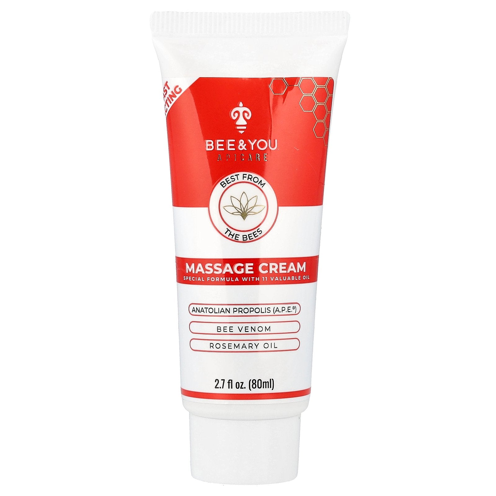 Bee & You, Massage Cream, 2.7 fl oz (80 ml)