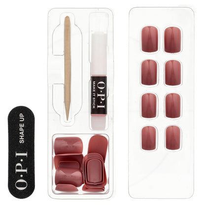 OPI, On Point, Instant Press-On Mani, Short Length, Tickle My France-Y, 27 Piece Kit