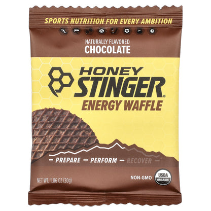 Honey Stinger, Energy Waffle, Chocolate, 12 Pack, 1.06 oz (30 g) Each