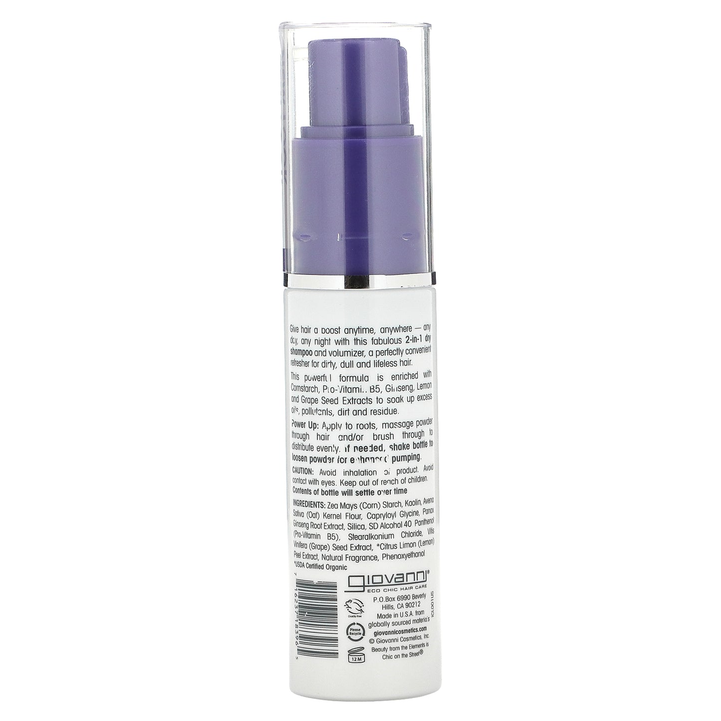 Giovanni, Powder Power 2 in 1 Dry Shampoo & Instant Volumizer, For All Hair Types, 1.35 oz (38 g)