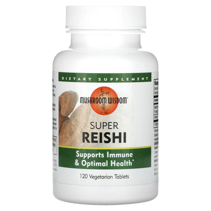 Mushroom Wisdom, Super Reishi, 120 Vegetarian Tablets